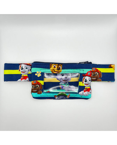 riñonera patrulla canina rayas azul